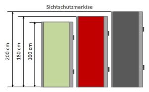 Sichtschutzmarkise
